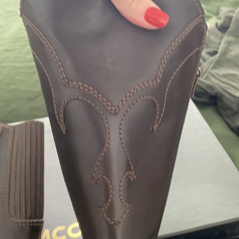 Mimco Boots 39 Chocolate great cond leather - Picture 5 of 9